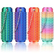 �羳SpikyGrippie Stim Keychain��yʽָ�ⰴ����߰�Ħ耳�朿�