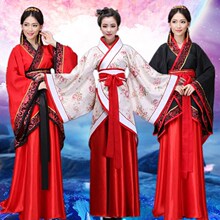 汉代女性古装唐装神仙公主夫妇表演套装裙宽袖清新典雅的中国风