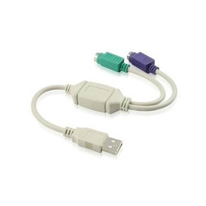 Factory direct supply USB to PS2 adapter U port to round Port mouse keyboard adapter