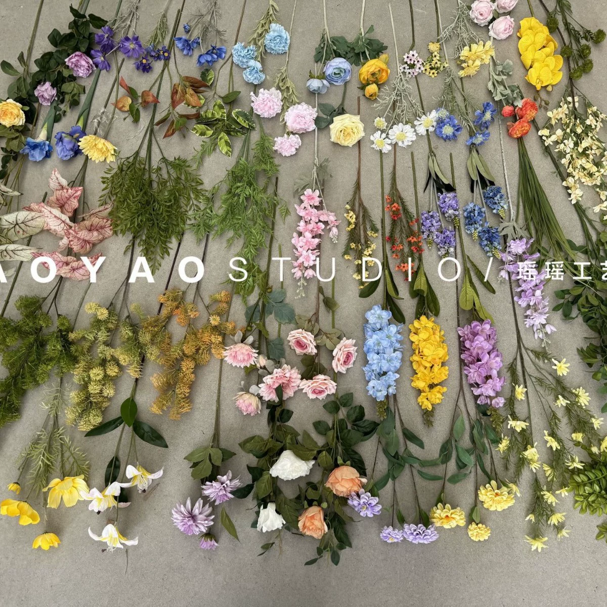 Monet Garden Wind Simulation Flower Coffee Shop Sedies Outdoor Wedding False Flower Store Window Landscape Landscape Landscape