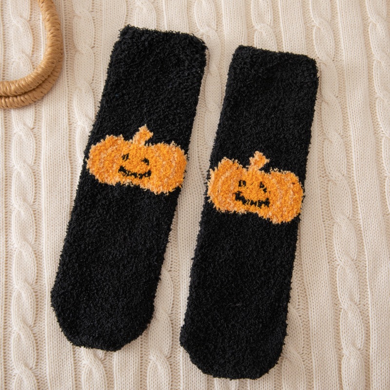 Calcetines de Piso para Mujer de Terciopelo de Poliéster Antideslizante y Térmico para Invierno image 6