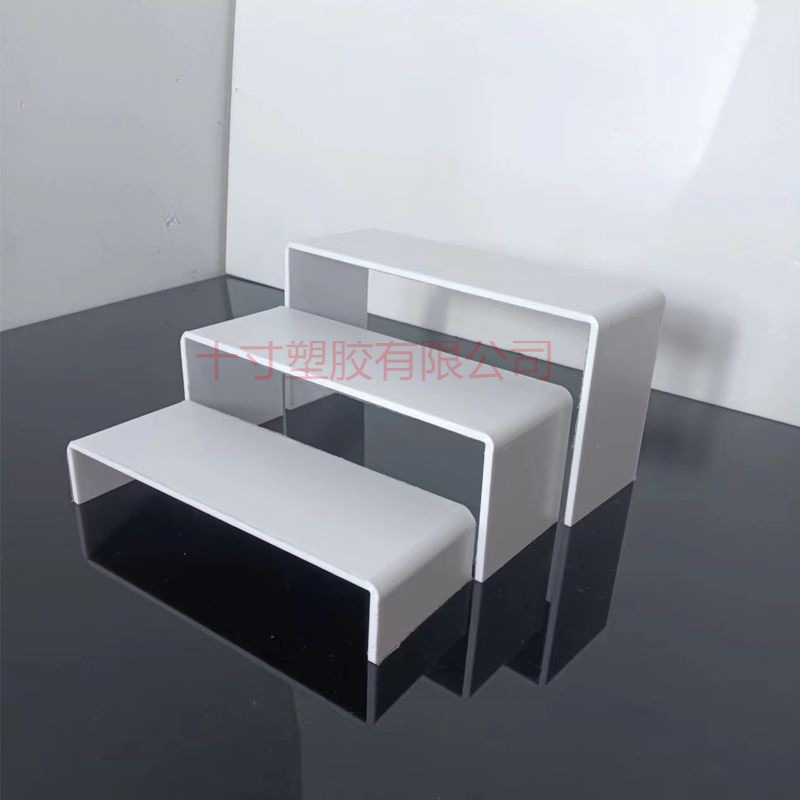 3件套3mm亚克力展示架 U型橱窗柜台饰品鞋架甜品手办模型 置物架