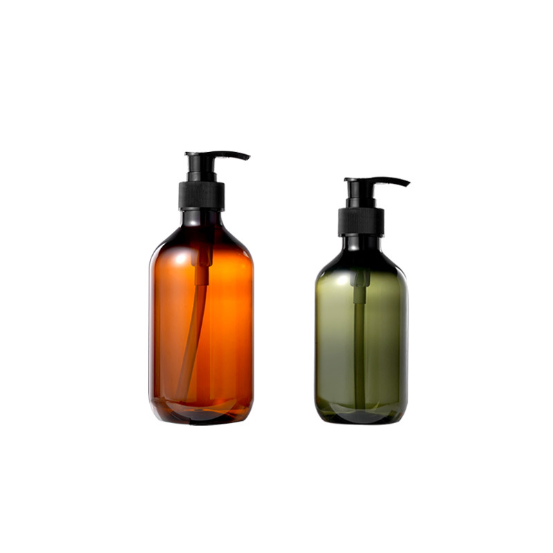 En stock: botellas de plástico de 500 ml para gel de ducha y champú, botellas de alta calidad, botellas dispensadoras de loción cosmética de 300 ml