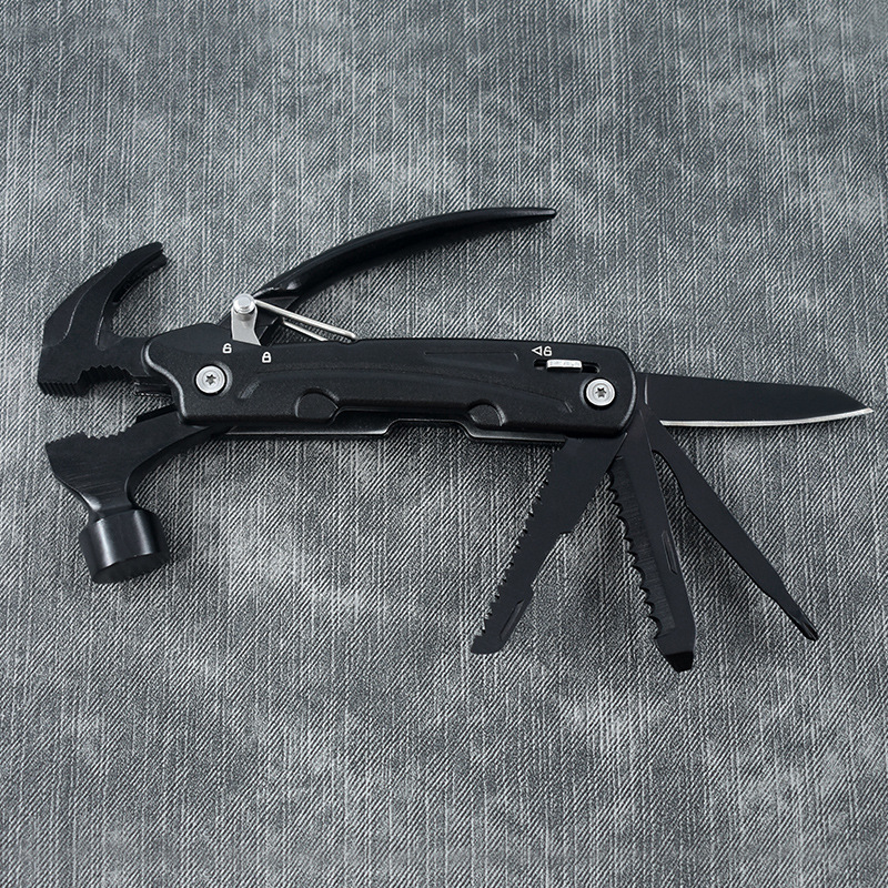 户外一体多功能羊角锤便捷露营组合小工具地钉锤不锈钢多功能刀钳