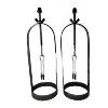 Black-silver U-shaped clip