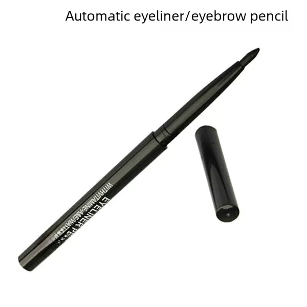 in stock cross-border export automatic rotating waterproof eyeliner eyebrow pencil eye shadow pen makeup pen eyeliner glue pen 2 color in