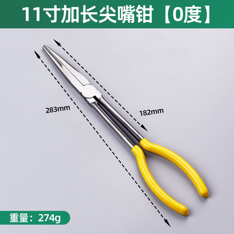 623, alicates alargados 11 pulgadas recto 0 °, 0.27 kg