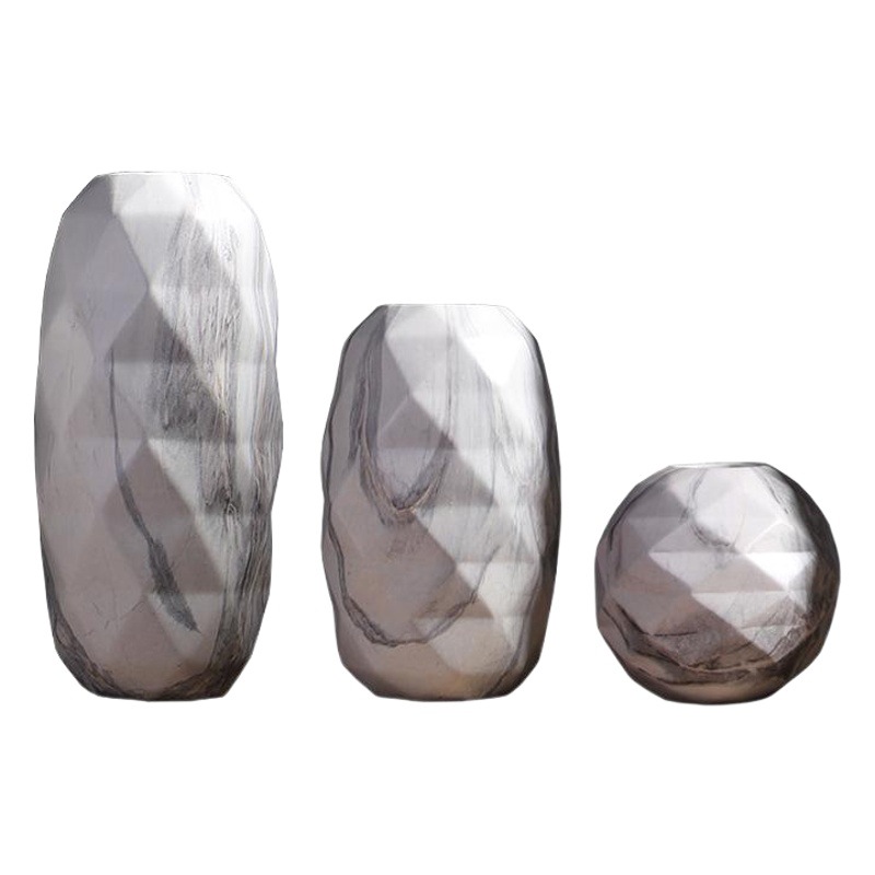 Creativo jarrón de cerámica decoración de la sala de estar decoración del hogar del vestíbulo del hotel artesanías de decoración al por mayor