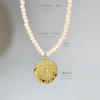 Summer necklace from pearl, crystal, universal beaded bracelet, advanced accessory, 2 carat, high-quality style