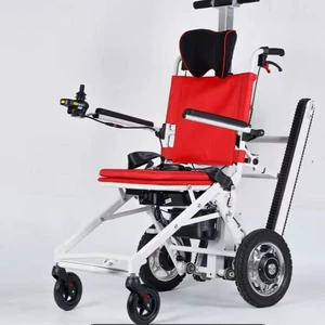 Ultra-lightweight, detachable, and foldable tracked aluminum alloy electric stair climber, specifically designed for use in older buildings