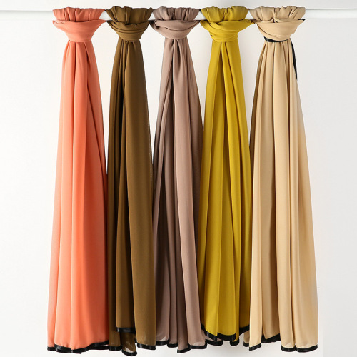  spring and summer new Malaysian Indonesian fashion turban women's pearl chiffon turban