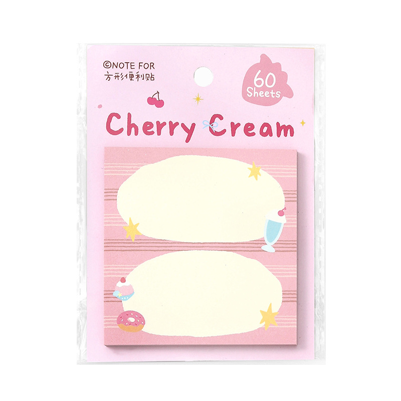 NOTE FOR Notas adhesivas Té de la tarde Serie de movimiento Cuenta manual a cuadros de sal simple Nota N