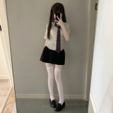 Оригинальная студенческая юбка в складку, корсет, сексуальная рубашка, дизайнерский лонгслив, тренд сезона, по фигуре