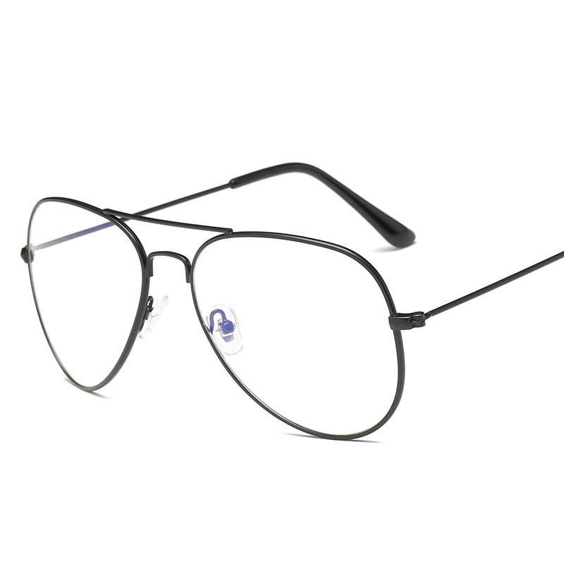 Clásico retro artístico anti-azul gafas de luz moda europea y americana moda Rana gafas personalidad ins estilo gafas lisas 7026