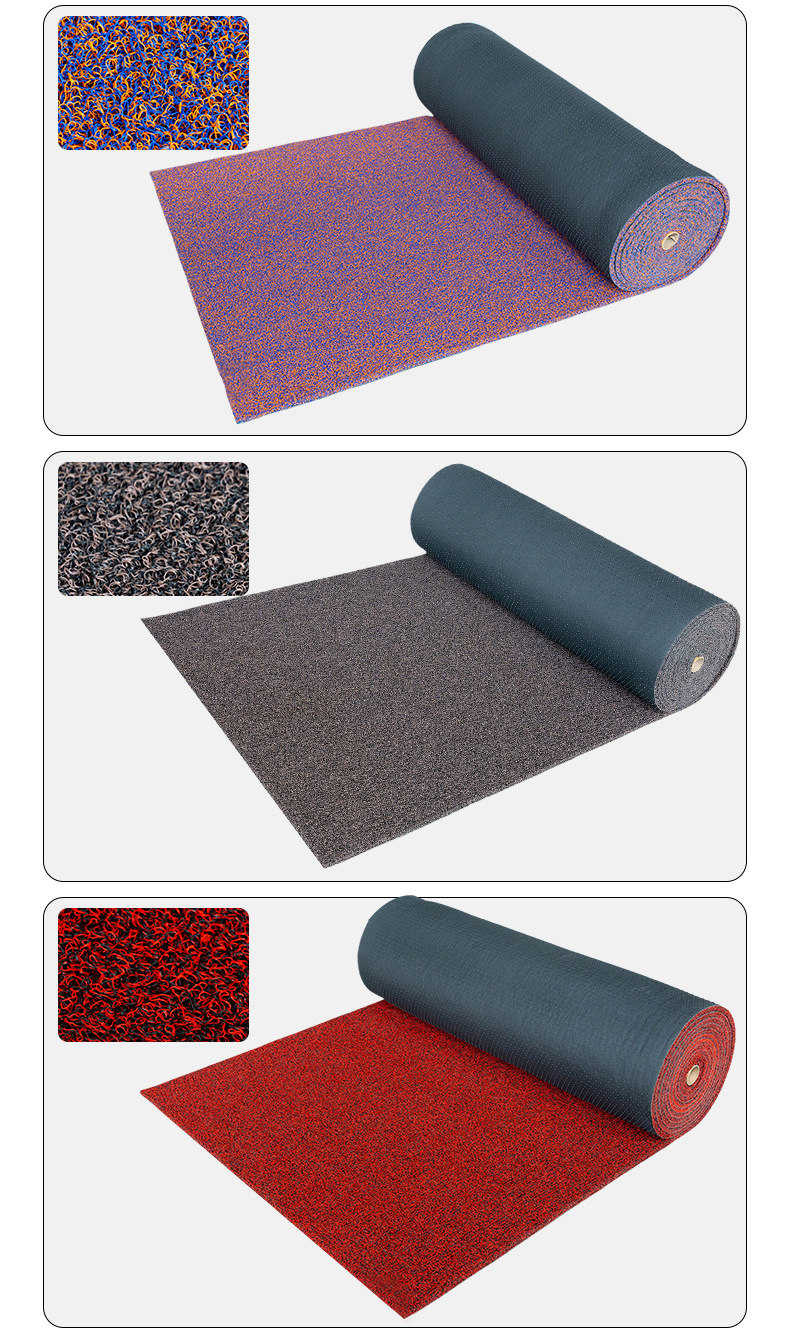 Nail Bottom Wire Loop Foot Pads, Roll Material Car Foot Pads, Cuttable and Thickened Floor Mats, Cross-Border Universal Entry Foot Mats Manufacturer