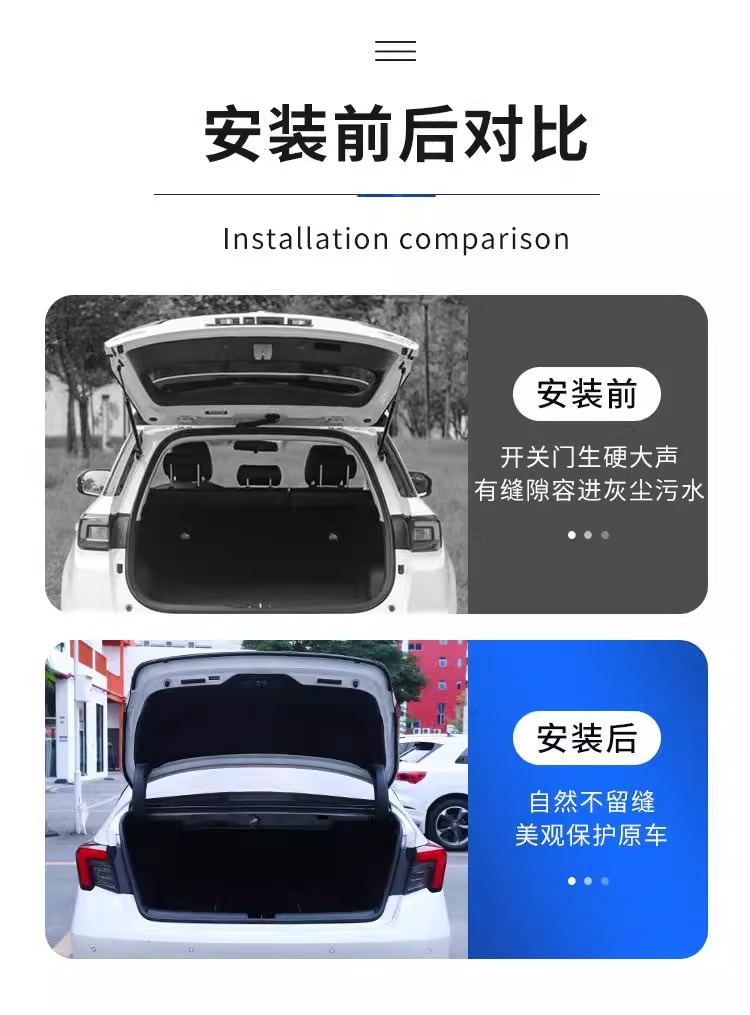 Camry Fenglanda Rav4 Corolla Senna Car Trunk Seal Waterproof Soundproofing Strip