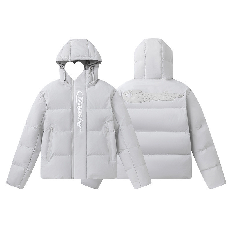 Cross-Border High Version Trapstar New Embroidered Letters American Stand Collar Hooded Trendy Popular Casual Cotton Jacket Winter Cross-Border High Version Trapstar New Embroidered Letters American Stand Collar Hooded Trendy Popular Casual Cotton Jacket Winter