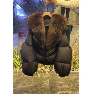 23761 Big Love Meiyuan 2025 Winter New Fashionable Warm Cotton Clothes Small Fashionable Fur Collar Jacket for Women