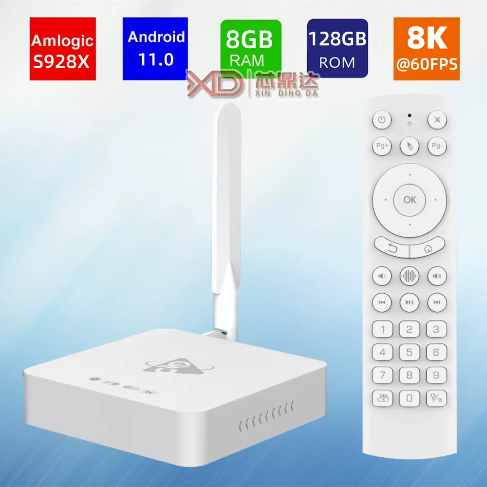 H96MAX M12网络机顶盒 S928X 双频WIFI6 蓝牙5.4 安卓11 8K TVBOX