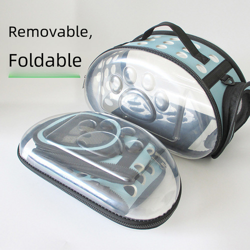 Portable dog bag, space bag, large capacity pet bag, foldable and breathable portable cat bag, dog backpack, pet box when going out