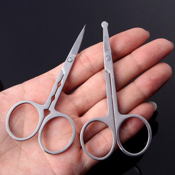 Men's cosmetic women's scissors stainless steel for eyebrows