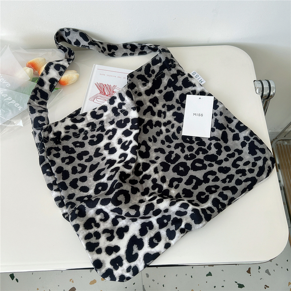 Underarm Bag Bags Type Women's Medium Polyester Flower Leopard Sexy Pillow Shape Open Underarm Bag