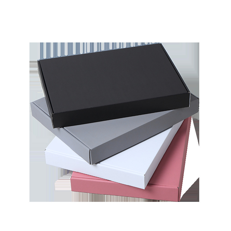 Cajas de cartón para envíos en stock, pedido mínimo de una unidad, cajas de cartón para entrega urgente, cajas de embalaje, cajas de regalo rectangulares de cartón corrugado.