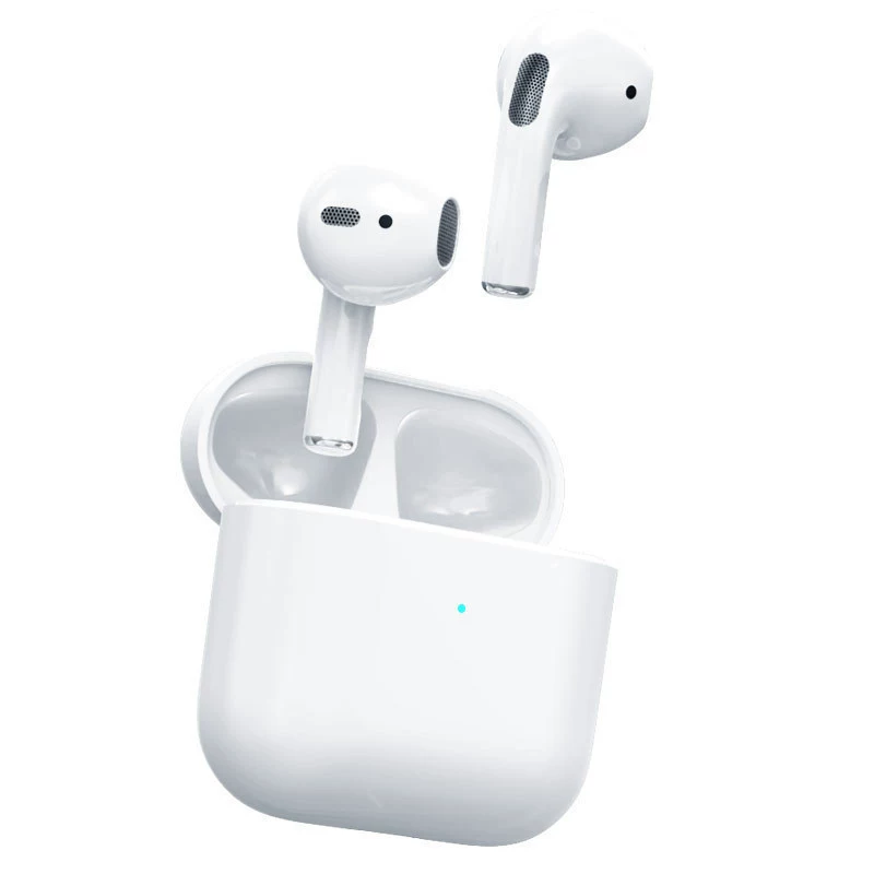 Bluetooth True Wireless Earbuds pro4, Extra-Long Stem, Charging Case, White Gift Box