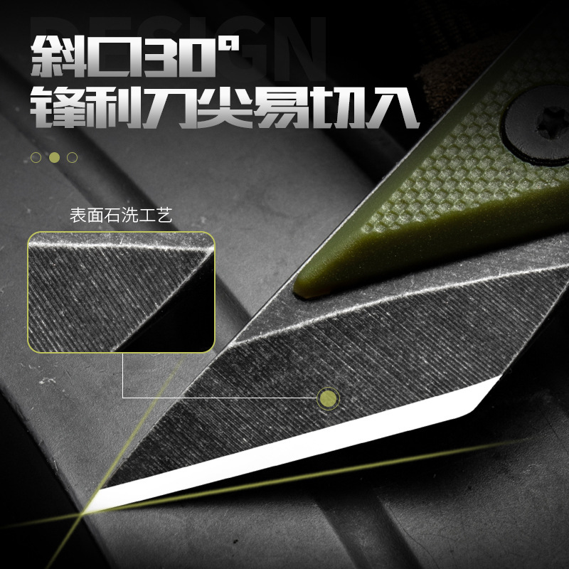 迷你小刀裁纸刀美工刀EDC随身携带小刀户外直刀项链小刀钥匙扣刀