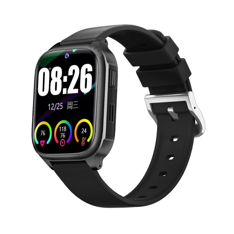 Bracelet, thermometer for elderly, with synchronisation with phone, geolocation function, tracks heartbeat