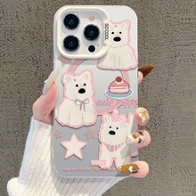 日韩ins适用华为P70手机壳可爱蛋糕小狗荣耀300创意卡通小彩银壳