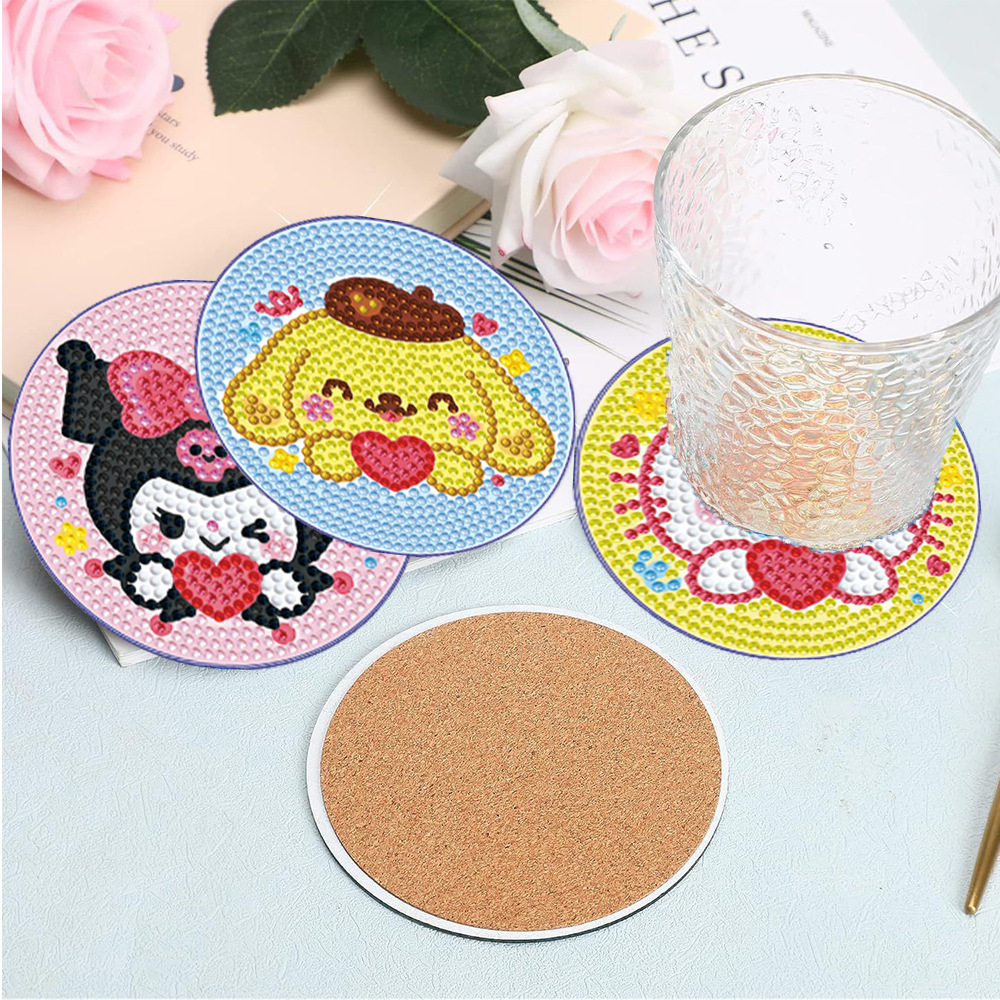 Diamante pintado diy cojín de taza aislante Amazon Melaty Colomía acrílico full diamond cojín de taza acrílico