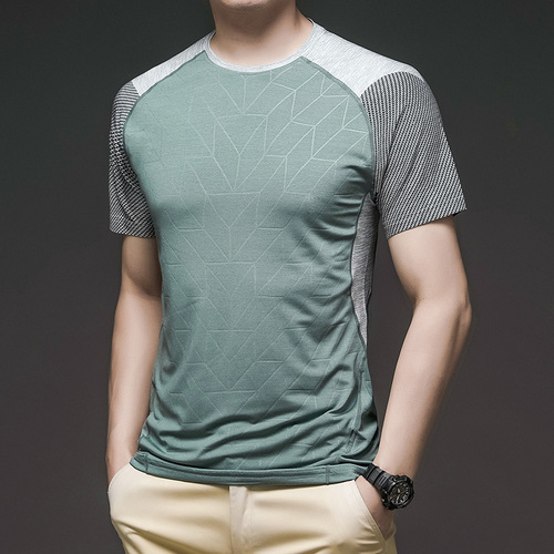 Sports quick-drying T-shirt men's ice silk short-sleeved suit summer thin top vest running clothes breathable half-sleeve