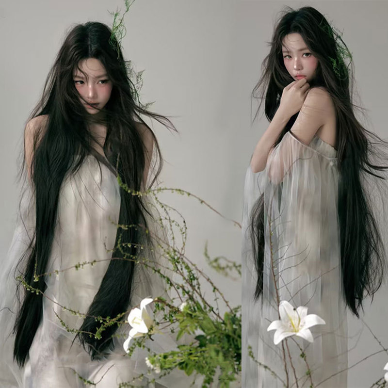 New Chinese-Style Zen-Inspired White Gauze Dress for Women, Summer Cool and Ethereal Hanfu-Style Photo Shoot Outfit