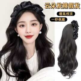 假发女长卷发大波浪云朵发箍假发一体蓬松自然增发量高颅顶半头套