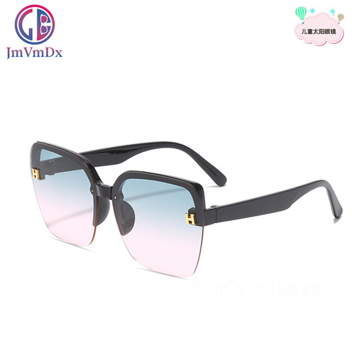 Children's sunglasses trendy girls boys party anti-UV fashion baby glasses square frame cute girls sunglasses