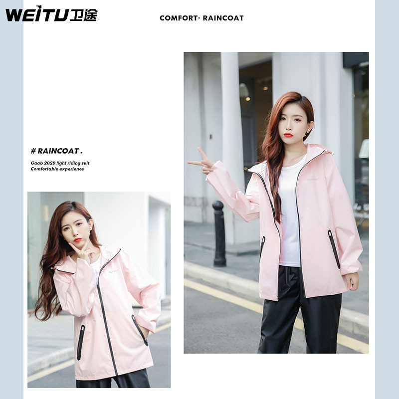 Ultra-Delgado impermeable pantalones de lluvia traje de verano de los hombres de cuerpo completo a prueba de lluvia para llevar a montar dividida ropa de protección solar de las mujeres transpirable