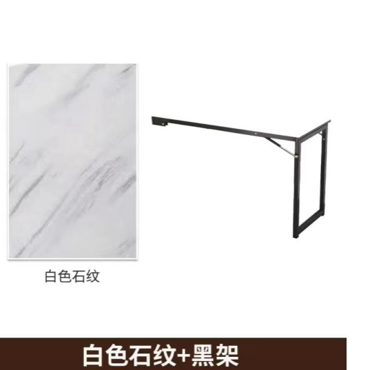 Madera sólida plegable pared simple mesa de bar contra la pared mesa plegable mesa de comedor colgada pared mesa de computadora pequeña mesa