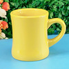 Ceramics Cup Factory Candy Cup Colored Glaze Milk Cup Xiaoman waist ceramic cup promotion with spoon Mark cup water cup