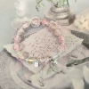 S521 pearl fishtail AB pink bracelet