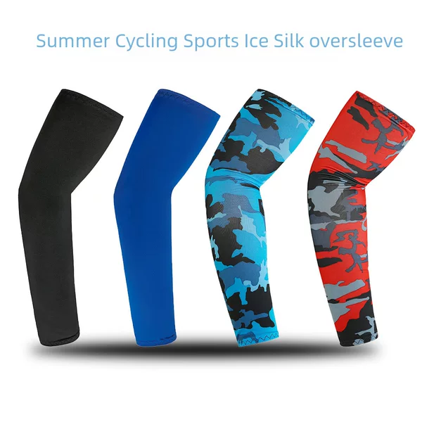 Cross-Border Ice Silk Sleeves Outdoor Summer Cycling Milk Silk Sun Protection Sleeves Fishing Cold Breathable High Elastic Arm Guards