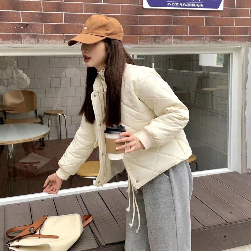 冬季小个子轻薄棉服女ins新款学院风短款棉袄宽松日系棉衣外套|undefined