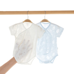 Baby clothes, infant onesie, spring and summer thin style, full-body suit, baby triangle crawling suit, breathable summer outfit