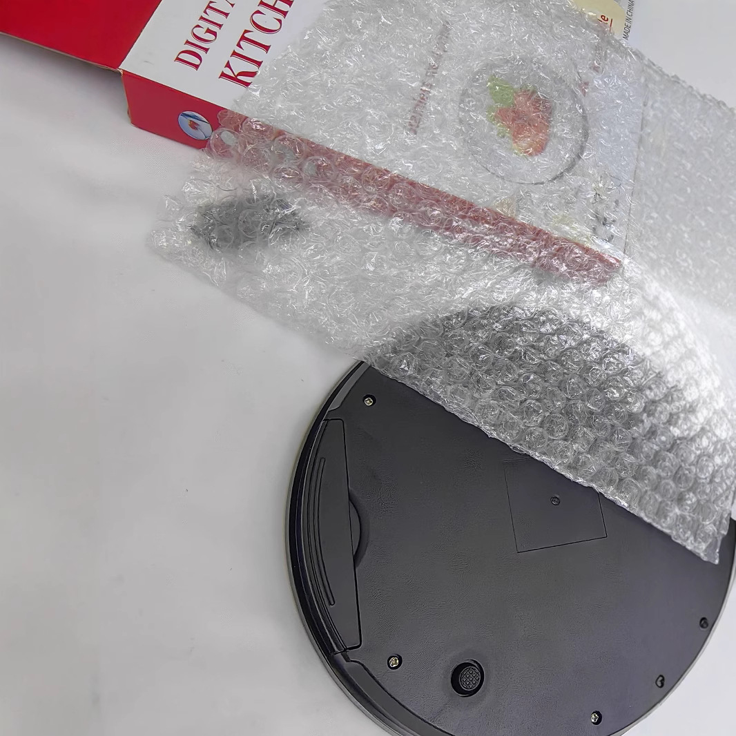 2025 transfronterizo Amazon escala electrónica pantalla retráctil 5kg horneado de alimentos redondo de vidrio pesa escala de cocina