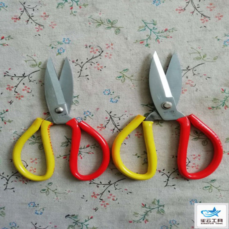 厂家直销 红黄把普通不锈钢-鱼头剪-1号每件200个
