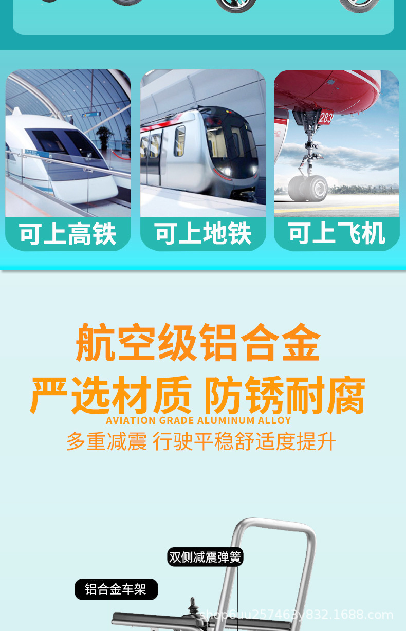 Electric Wheelchair for the Elderly, Intelligent, Fully Automatic, Foldable, Portable, Four-Wheel Mobility Wheelchair for the Disabled and the Elderly