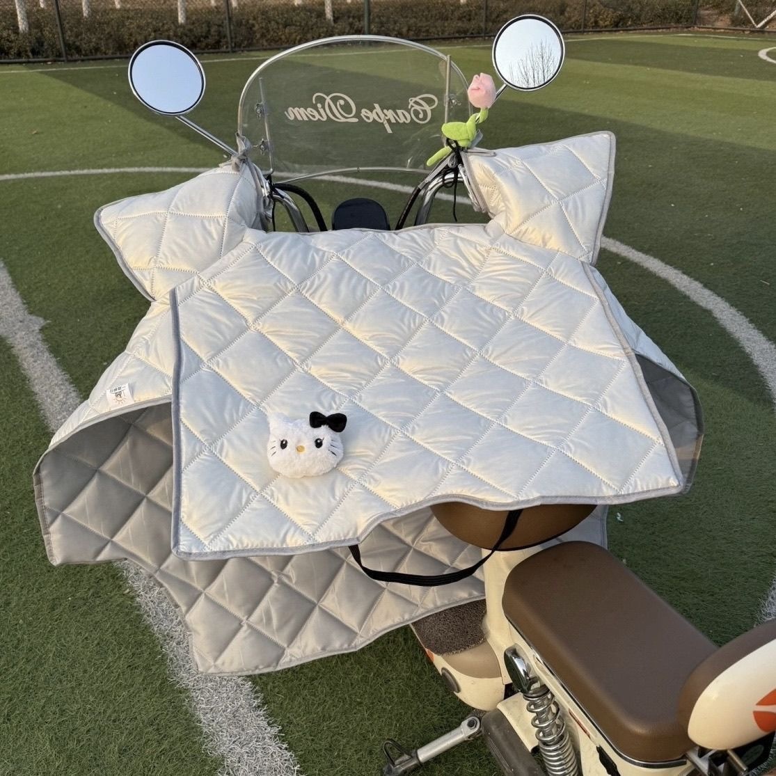 Vehículo eléctrico cubierta de viento de verano solar cubierta de lluvia cuatro estaciones motocicleta batería universal verano viento 2026 nuevo