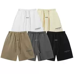High Version FOG Shorts FEAR OF GOD Small Letter Print Loose Casual Pants for Men and Women High Street Couple Versatile Trendy