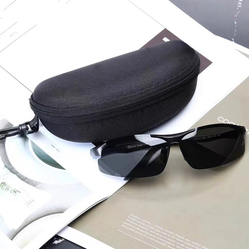 Sports Sunglasses Case, Hard Sunglasses Case, Zipper Eye Box, K-Style, Portable Small Fresh Box for Men and Women, Large Size