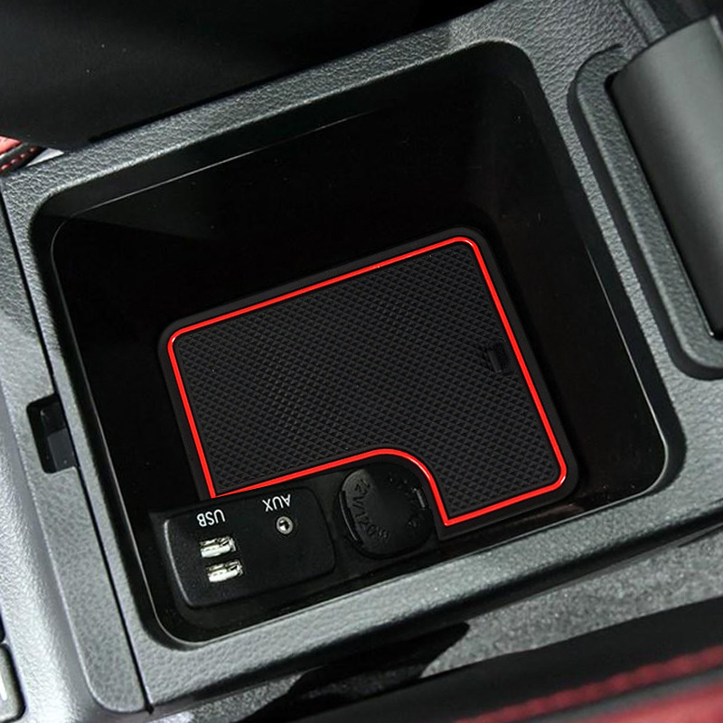 Suitable for 15-20 Subaru WRX door slot mat interior modification anti-slip mat auto parts central control dust mat